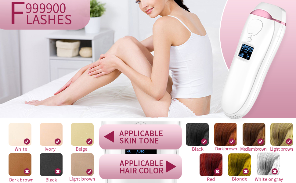 999900 FLASHES LASER HAIR REMOVAL