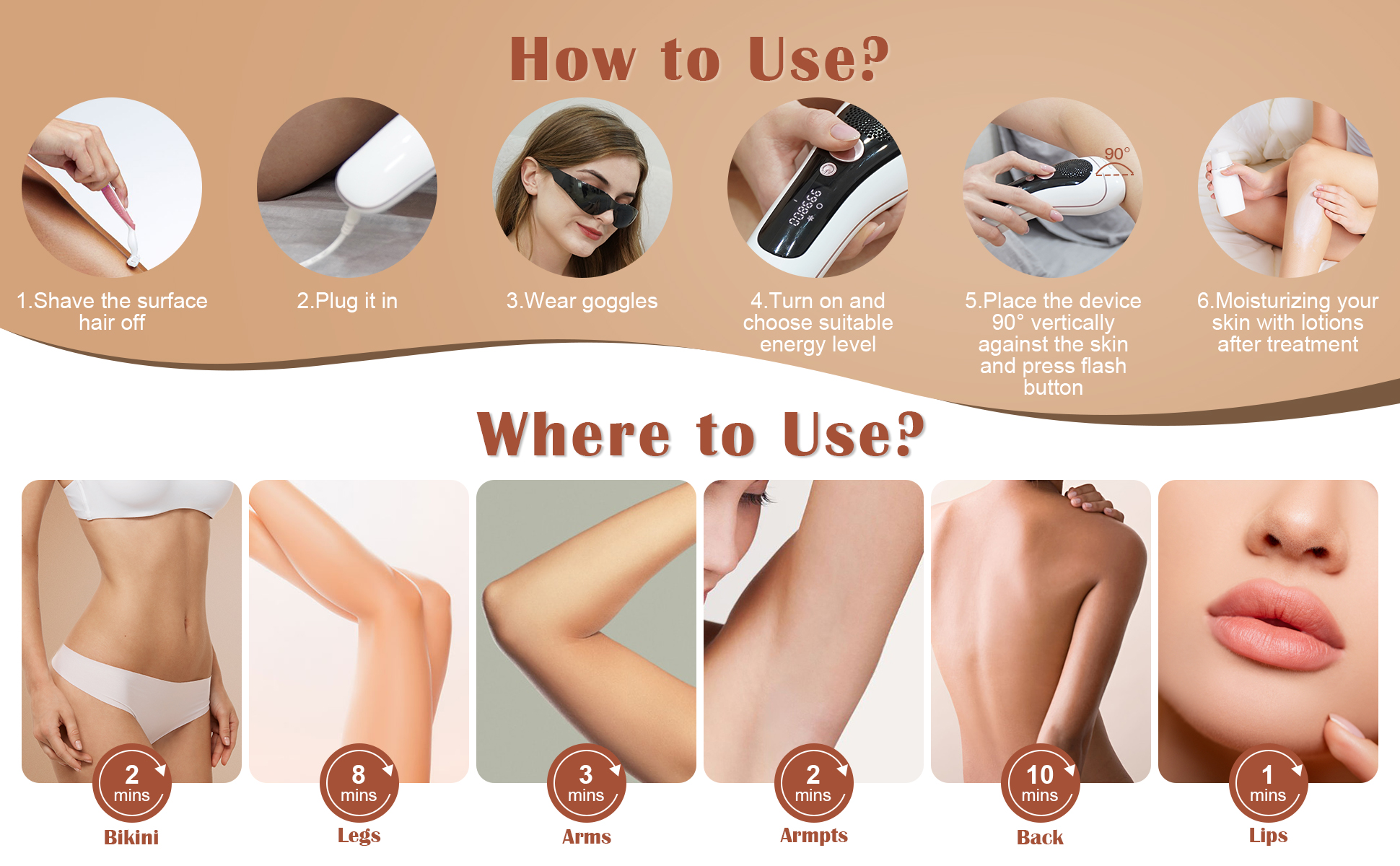 use hair removal device