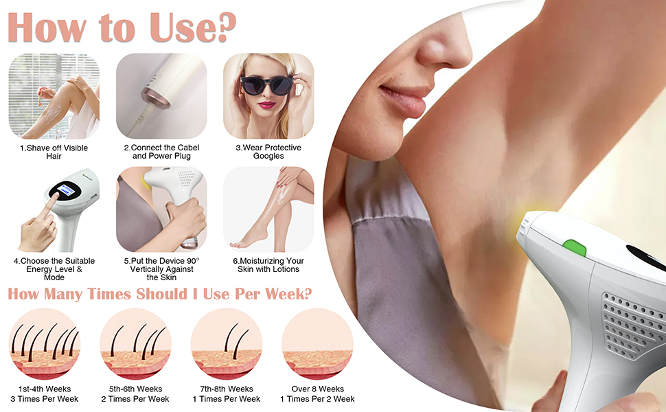 at-Home IPL Light Hair Removal for Women