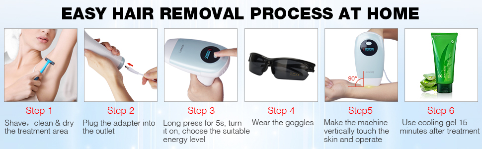 How to use the laser hair removal device?